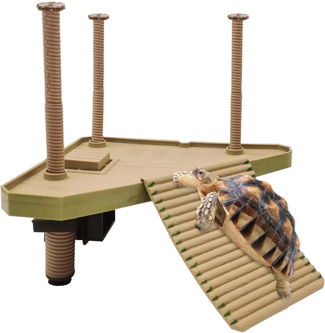 Tfwadmx Turtle Basking Platform, Floating Turtle Dock, Turtles Platform for Aquarium, Aquatic Juvenile Turtles, Frogs, Crabs (Medium)