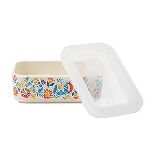 FF Eco HOM 2 Pcs Bamboo Storage Set Flowers