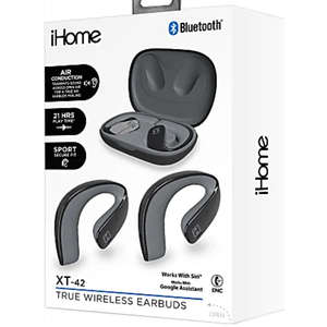 IHOME TW OPEN EAR EARBUDS BLACK
