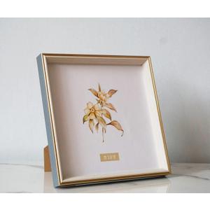 10x10 Blue Beige Square Picture Frame, 10x10 Resin Photo Frame, Wall and Desktop Display Picture Frame, Plexiglass