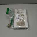 1 Pcs 2 in 1 Light Socket to Plug Adapter, Convert E26/E27 Bulb Socket to 2 Pieces 3 Prong Outlet with Extension Cord, Flexible Light Bulb Socket Converter Suitable for Porch Patio Garage Use (White)