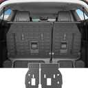 powoq Backrest Mat Compatible with 2021-2025 Toyota Sienna 3rd Row Back Seat Protector TPE Cargo Liner Cargo Mat Replacement for 2021 2022 2023 2024 2025 Toyota Sienna Accessories(Backrest Mat)