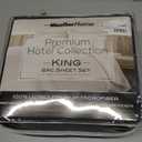 Mueller Ultratemp King Size Sheets Set, Super Soft 1800, 6 Piece, Deep Pocket up to 16" Cooling Sheets King Size, Transfers Heat, Breathes Better, Hypoallergenic, Wrinkle, Dark Grey