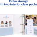 Avery Standard View 3 Ring Binder, 3" Round Rings, 460-Sheet Capacity, 3.5 Inch Wide Spine, 1 White Binder, Ideal for Lightweight Organization and Occasional Referencing 
