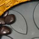 Cat Hidden Litter Box Enclosure Furniture with Artificial Plants,Handwoven Rattan with Cat Litter Box and Real Stones,in Living Room, Bedroom, CornerNatural