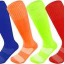 Kids Soccer Socks - Youth Football & Baseball Socks 7-10Y