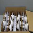 Jolux 12 Pack 5/6 Inch LED Can Lights Adjustable Recessed Retrofit Downlight,12W=60W,5000K Daylight, 800LM,Dimmable,ETL Damp Rated Replacement Recessed Lighting Install,Flat Trim, E26 Base.