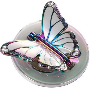 BANGMANG [2026 All-New] for MagSafe Butterfly Phone Grip, Glitter White