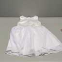 Chiffon Summer Flower Girl Dress Ruffled Junior Bridesmaid Wedding Party Dress (2, White)