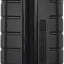 Wrangler Tall Trunk Luggage 4 Piece Set, Black, 17 x 13 x 31 inches