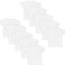 Hanes Boys Undershirt, EcoSmart White T-Shirts for Boys, Short Sleeve Shirts, 5 or 10- Pack (White, XL)