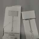 Lightning to HDMI Adapter for iPhone/iPad to TV, Dual USB OTG Adapter with Microphone Input for Live-Streaming, MIDI Keyboard, Mouse, HD TV/Projector/Monitor Compatible (White)