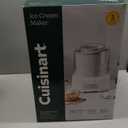 Cuisinart Ice Cream Maker, 1.5 Quart Double Insulated, Sorbet and Frozen Yogurt Maker, Ready in 20 Minutes, ICE-21P1, White