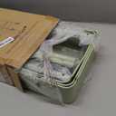 LEHOM 3 Tier Rolling Storage Cart, Metal Trolley Utility Cart with Wheels & Hooks, Easy Assembly Organizer Storage Cart for Bathroom Kitchen Office Bedroom (Green)