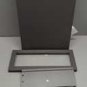 Nightstand with Charging Station, Bedside Tables Grey End Table Side Table with 2 Tiers Storage Space, for Bedroom Living Room CAMLBZ07ZE, 11.8"D x 15"W x 23.3"H