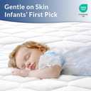 King Size Mattress Protector Waterproof Washable Mattress Padded Cover Fitted Bed Protection Noiseless Plastic Bed Pad Deep Pocket Up to 18“ Soft and Breathable（White）