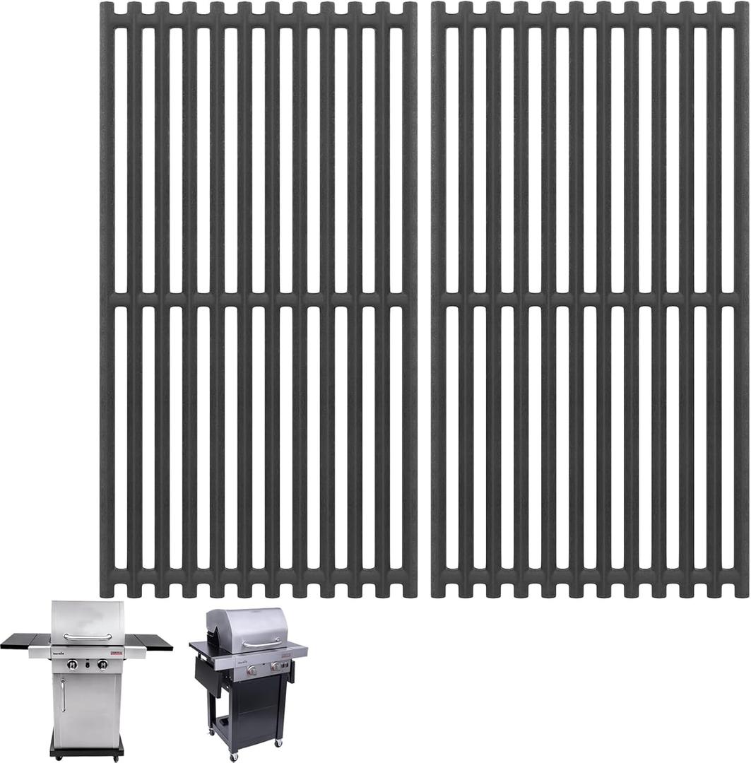 463675016 17" Grill Grates for Charbroil Commercial TRU-Infrared Grill 463642316 463644220 463632320 463245518 463675016P1 G369-0030-W2 Parts, Cast Iron Cooking Grate for Nexgrill 720-0864 720-0864M