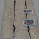 SARO LIFESTYLE Chic Stripe Woven Throw Pillow Cover, Natural, 20"