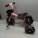 KRIDDO Tricycle for 2-5 Year Olds - Pink Toddler Trike With Gift for 24 Month to 4 Year Old Girls