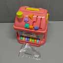 Toddler Toys for 1 Year Old Girl Gifts, 12-in-1 Montessori Musical House Toddler Learning Toys for 1-2, 1st First Birthday Gifts Baby Girl Boy Gift Toys 6-12 12-18 Months, Pink