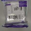 VCE 1 Port Keystone Wall Plate UL Listed (10 Pack), Single Gang Wall Plates for RJ45 Keystone Jack and Modular Inserts, White