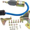 Fuel Shut Off Solenoid With Bracket Kit Compatible with Dodge Ram 2500 3500 Diesel 5.9L 1994 1995 1996 1997 1998, Replacement For Cummins 3931570 / Woodward SA-4981-12