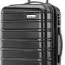 Samsonite Omni 2 Domestic Carry-On Luggage - 22x14x9 Airline-Approved - Features Expandable Polycarbonate Shell, 360 Wheels, TSA Lock - Midnight Black
