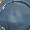 Goodluck 200PCS Navy Blue Plastic Plates, Heavy Duty Disposable Blue Plates with 100 10.25 inch Dinner Plates and 100 7.5 inch Dessert Plates for Party, Holiday, Wedding