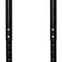QLLY Adjustable Metal Table Leg, 24-40 inch, 60-100cm, Home Office DIY Desk Leg, Furniture Leg Set (2, Black)