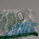 PATIKIL 4 Pcs Starfish Rhinestone Beaded Patch, Starfish Sequin Applique Patches Sew on Fabric Sequin Patch for Clothing Bag Jeans Shoes Hats Jacket DIY Crafts, Blue