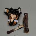 PUPTECK Adjustable Dog Harness Collar and Leash Set Step in No Pull Pet Harness for Small Medium Dogs Puppy and Cats Outdoor Walking Running, Soft Mesh Padded Reflective Vest Harnesses, Orange XS (XS (CHEST 13"-14.5"))