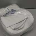 Knee Pillow for Side Sleepers, Memory Foam LegPillow Between Knees, Relieves Back, Hip & Knee PainWhile Aligning Spine, Adjustable Strap, 14 Inch (White)