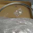 12 inch Tempered Glass Lid, Versatile Round Replacement Glass Cover for 12 inch Skillets, Pots and Pans, and Dutch Ovens - Dishwasher and Oven Safe up to 400- 30CM (Silvery)