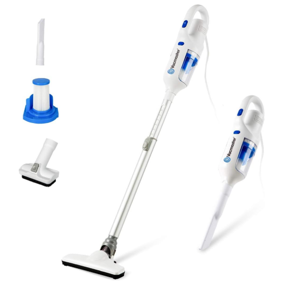 Vacmaster Corded Stick Vacuum Cleaner 2 in 1 UltraLightweight 14Kpa Power Suction Handheld Vacuum Cleaner with Washable HEPA Filter for Home, Car, Pet Hair, Carpet, Hard Floor