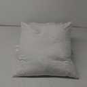 JA COMFORTS 2222 Premium Goose Down Feather Throw Pillow Inserts(Set of 2)-5% Down Filling, High Filling Weight,250 TC Cotton Cover, Square, White