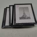 upsimples 8x10 Picture Frame Set of 5, Display Pictures 5x7 with Mat or 8 x 10 Without, Wall Gallery Photo Frames, Black
