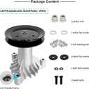 130794 Spindle 153535 Pulley Compatible with Craftsman Mower - Spindle Assembly with Pulley Compatible with Craftsman LT1000 LT2000 DYT4000 42" Deck Tractor, HU, Pou LAN Pro Riding Mower