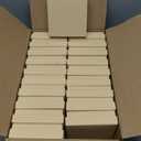 MESHA Jewelry Gift Boxes, 3.5x3.5x1 Inch 20 Pcs Matte Small Gift Box with Lids, Small Cardboard Jewelry Boxes with Cotton Filled and Lids, JewelryBox Bulk for Festive Day Brown