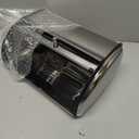 PRETYZOOM Stainless Steel Bread Storage Box Large Capacity Roll Top Bread Container for Kitchen Counter Organization 13 X 9 X 6 Inch