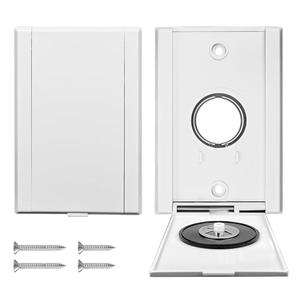 HASME 775595V3W Central Vacuum Inlet Valve Replacement for ElectraValve Fits for All Direct Connect Hoses, 5 1/8"H x 3 7/16"W x 1 1/2"ID