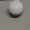 SALKING Essential Oil Diffuser, 100ml Small Aromatherapy Diffuser with Auto Shut-Off Function, Ultrasonic Diffusers for Essential Oils, Cool Mist Humidifier with Warm White Lights, for Office Home (White + Wooden Grain)