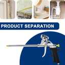 2X PU Spray Foam Gun, sealant Foam Gun, Spray Foam Distribution Gun, Spray Thermal Insulation Expansion Foam Gun, Used to Fill The Gaps of Sealed Windows