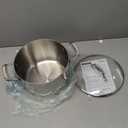 Martha Stewart 8-Quart Castelle Stainless Steel Dutch Oven with Lid, Silver