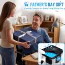 Cooling Seat Cushion with Fan, for Dad, 5V2A USB Powered (No Battery), Gel Cooling Seat Pad with 3-Speed Airflow, Plug-in Portable Seat Cushion for Office Chair, Car, Wheelchair