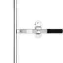 QWORK Cargo Trailer Cambar Cam Bar Lock, 36" Trailer Door Latch, Zinc Plated, Folding Ramp Door, RV Hauler, Single Hinge Point & Mounting Hardware