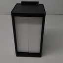 Beionxii Dusk to Dawn Outdoor Wall Sconces, Modern Exterior Porch Light Wall Mount Lantern, Black Cast Aluminum w/Clear Cylinder Glass - A291W-1PK