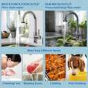 Vortopt Advanced Sink Faucet Filter,NSF Certified Faucet Installation System,400 Gallon Capacity,Can Reduce 99% Chlorine and Odors,with 1 Water FilterT1-White