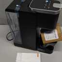 Hot & Iced Coffee Maker with Magnetic K-Pod Organizer (Pods Not Included), Stores 10 Pods, 4-5 Cups Coffee Maker & Single-serve Brewer for K Cup & Grounds, 40oz Removable Water Tank, Black