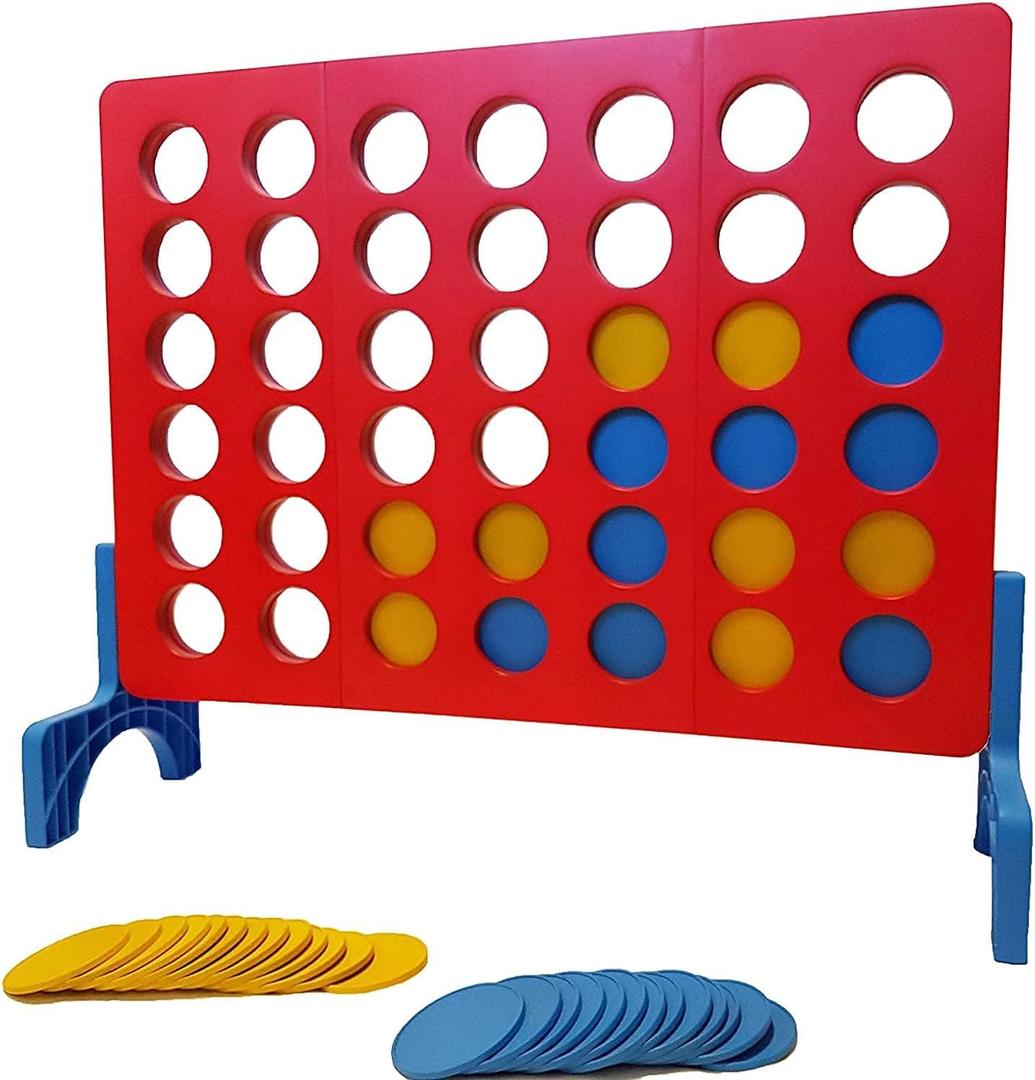 Bolaball 4 in a Row Tabletop Game  1.8 Ft 4 to Score Game for Kids & Adults, Indoor/Outdoor Family Yard, Portable Party for Home, Picnic & Travel, Plastic Version.