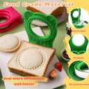 Sandwich Cutter and Sealer, 2 Pcs Maker, Fun Sandwich Shape Cutter Sealer Great for Lunchbox and Bento Box, Boys and Girls Kids Lunch (Mickey+Round)